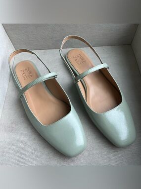 Naturalizer Slingback Mary Jane Flats - Pistachio Green